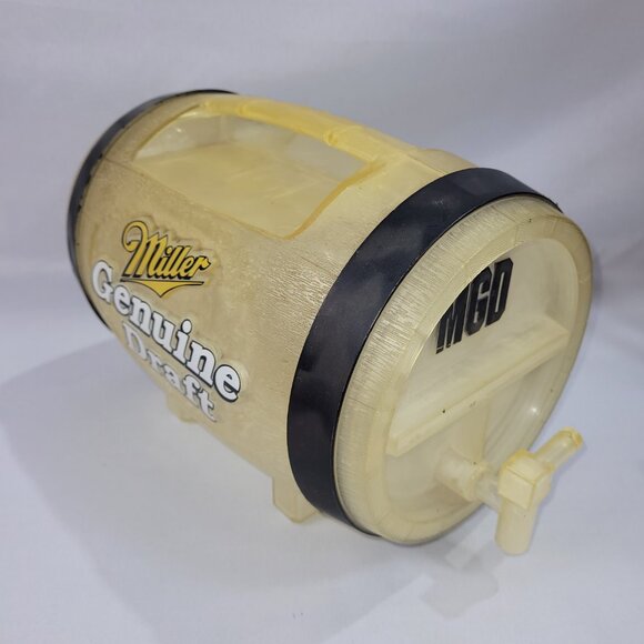 Miller Genuine Draft MGD Barrel Beer Barrel Liquid Water Liquor Dispenser Holder - Picture 2 of 3
